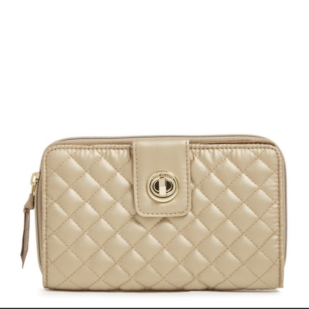 Vera Bradley Quilted Gold Wallet